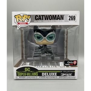 New Funko Pop DC Super Villains Deluxe Jim Lee Catwoman GameStop Exclusive #269
